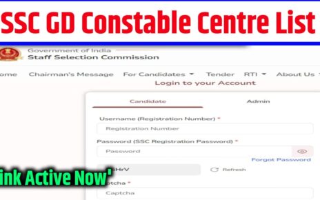 Exam Center List 2025 SSC GD